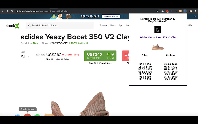 NovelShip Chrome Plugin  from Chrome web store to be run with OffiDocs Chromium online