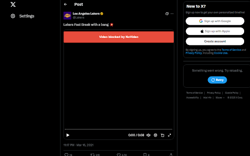 NoVideo from Chrome web store to be run with OffiDocs Chromium online NoVideo from Chrome web store to be run with OffiDocs Chromium online