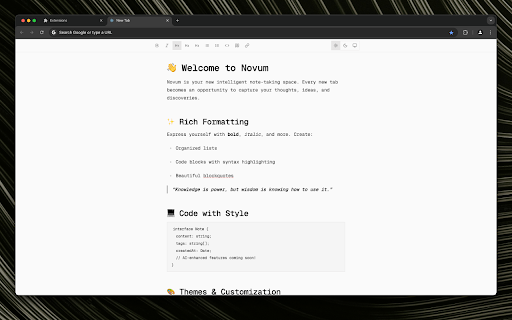 Novum  from Chrome web store to be run with OffiDocs Chromium online