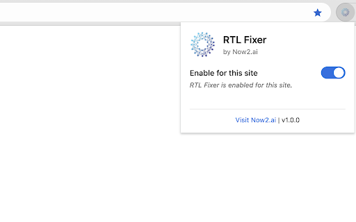 Now2.ai RTL Fixer  from Chrome web store to be run with OffiDocs Chromium online
