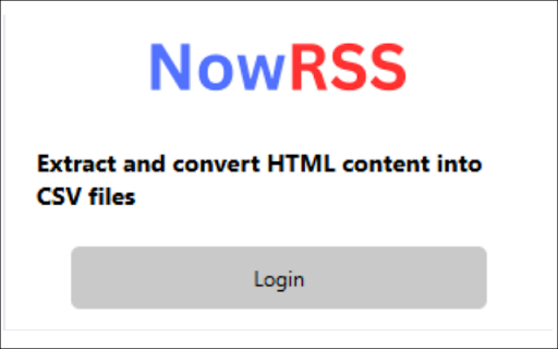 NowRSS  from Chrome web store to be run with OffiDocs Chromium online