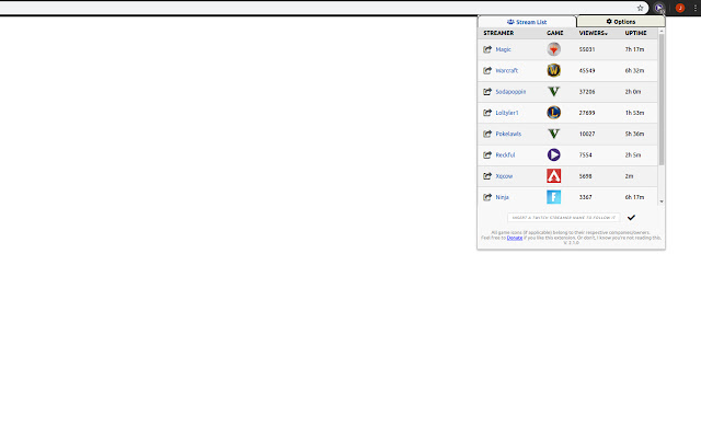 NowStreaming Twitch  from Chrome web store to be run with OffiDocs Chromium online