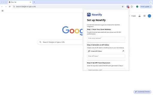 Nowtify  from Chrome web store to be run with OffiDocs Chromium online
