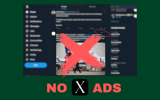 noXads Hide Twitter ads Twitter (x.com) Ad Blocker from Chrome web store to be run with OffiDocs Chromium online noXads Hide Twitter ads Twitter (x.com) Ad Blocker from Chrome web store to be run with OffiDocs Chromium online
