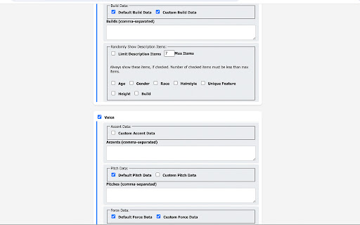 NPC Generator  from Chrome web store to be run with OffiDocs Chromium online