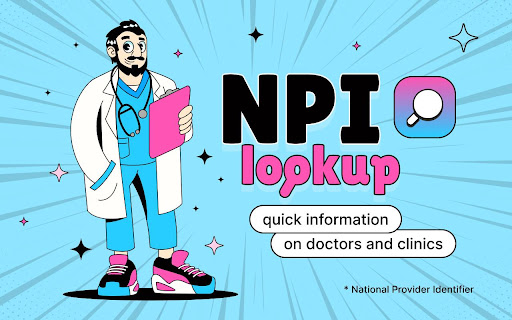 NPI Lookup  from Chrome web store to be run with OffiDocs Chromium online