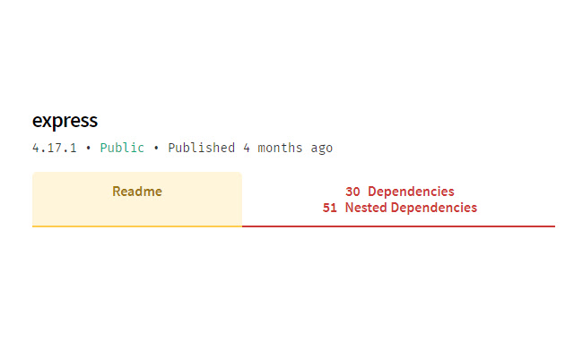 NPM nested dependencies count  from Chrome web store to be run with OffiDocs Chromium online