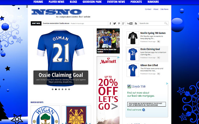 NSNO Everton News  from Chrome web store to be run with OffiDocs Chromium online