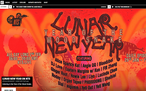 NTS Plus  from Chrome web store to be run with OffiDocs Chromium online