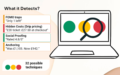 NudgeDetect  from Chrome web store to be run with OffiDocs Chromium online