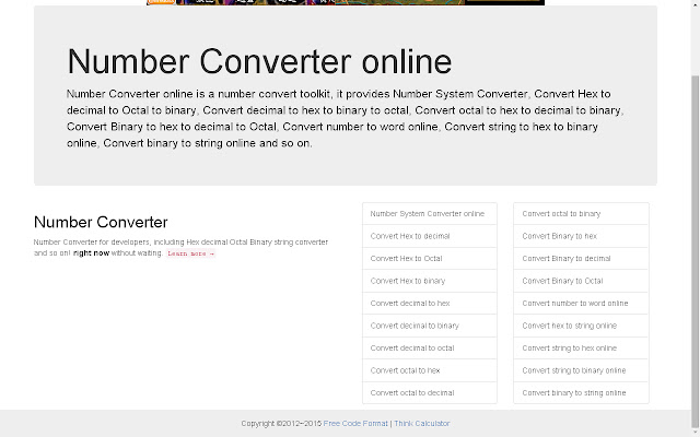 Number Converter online  from Chrome web store to be run with OffiDocs Chromium online