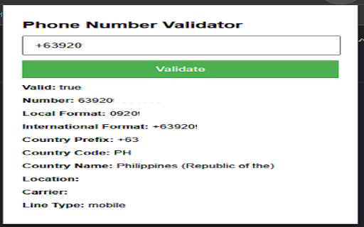 Number Verification Pro  from Chrome web store to be run with OffiDocs Chromium online