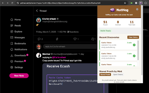 NutHog  from Chrome web store to be run with OffiDocs Chromium online
