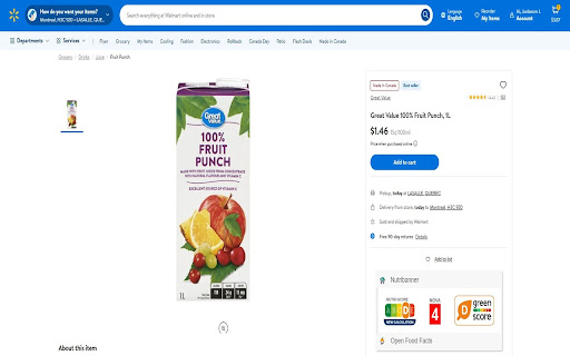 nutribanner  from Chrome web store to be run with OffiDocs Chromium online