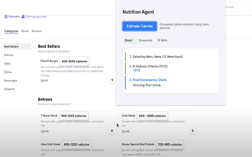 Nutrition Agent  from Chrome web store to be run with OffiDocs Chromium online