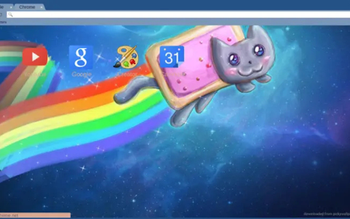 Nyan Cat  from Chrome web store to be run with OffiDocs Chromium online