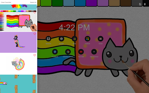 Nyan Cat New Tab Theme  from Chrome web store to be run with OffiDocs Chromium online
