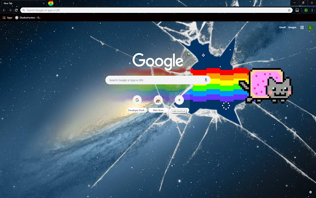 Nyan Cat Theme  from Chrome web store to be run with OffiDocs Chromium online
