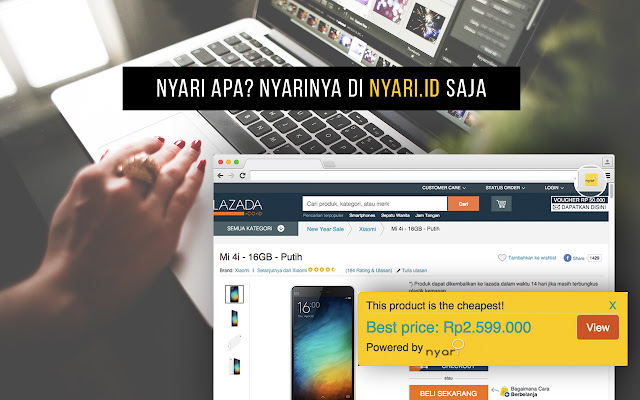 Nyari.id : Product Search Engine  from Chrome web store to be run with OffiDocs Chromium online