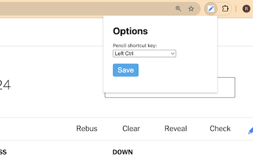 NYT Crossword Pencil Toggle  from Chrome web store to be run with OffiDocs Chromium online