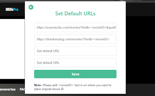 NZB finder for IMDb IDs  from Chrome web store to be run with OffiDocs Chromium online