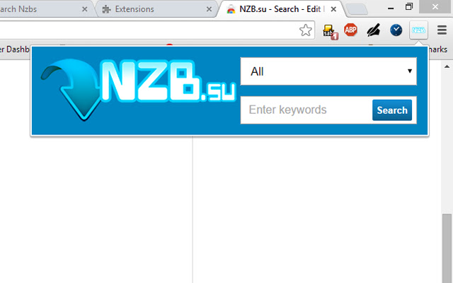 NZB.su Search  from Chrome web store to be run with OffiDocs Chromium online