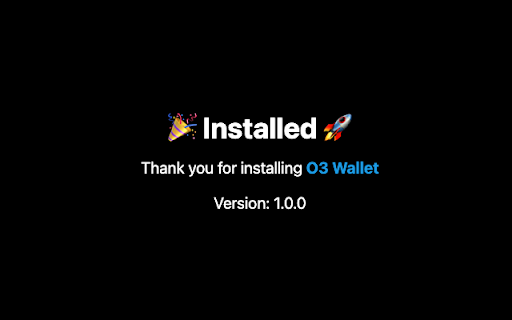 O3 Wallet  from Chrome web store to be run with OffiDocs Chromium online