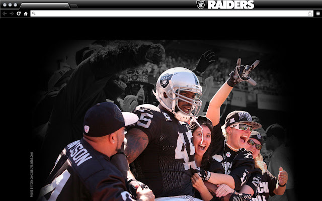 Oakland Raiders Theme  from Chrome web store to be run with OffiDocs Chromium online