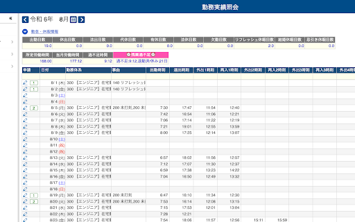 OBC残業計算  from Chrome web store to be run with OffiDocs Chromium online