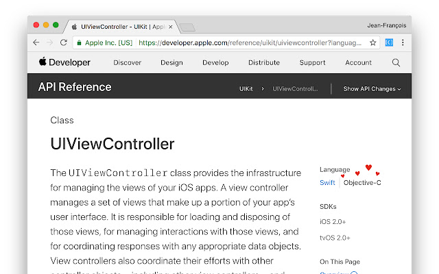 Objective C Apple Documentation  from Chrome web store to be run with OffiDocs Chromium online