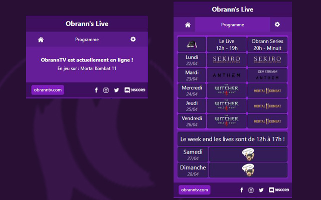 Obranns Live  from Chrome web store to be run with OffiDocs Chromium online