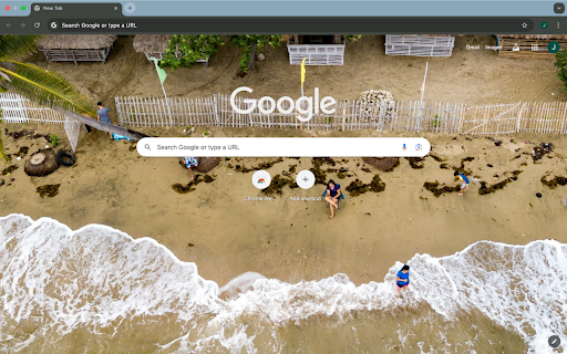 ocean waves and shore  from Chrome web store to be run with OffiDocs Chromium online