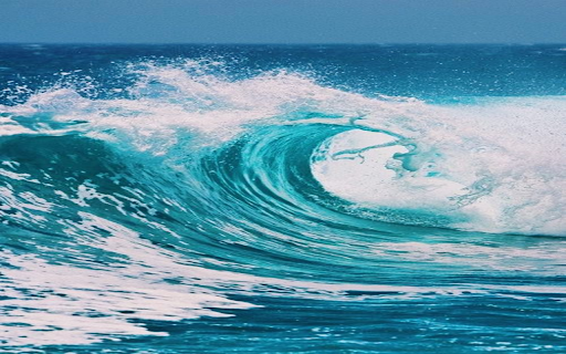 Ocean waves wallpaper  from Chrome web store to be run with OffiDocs Chromium online
