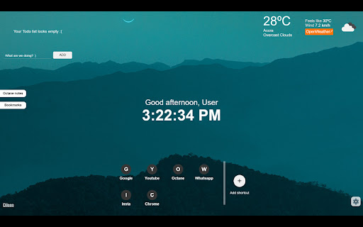 Octane Dashboard  from Chrome web store to be run with OffiDocs Chromium online