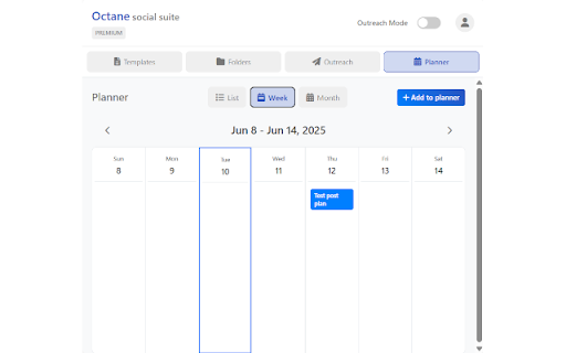Octane Social Suite  from Chrome web store to be run with OffiDocs Chromium online