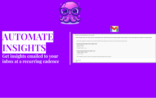 Octo: AI Data Analysis  Automation for Google Sheets (ChatGPT Powered)  from Chrome web store to be run with OffiDocs Chromium online