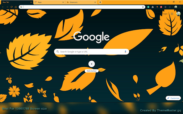 October yellow leaves  from Chrome web store to be run with OffiDocs Chromium online
