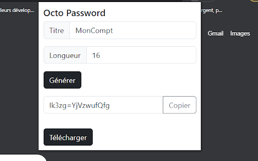 Octo Password  from Chrome web store to be run with OffiDocs Chromium online