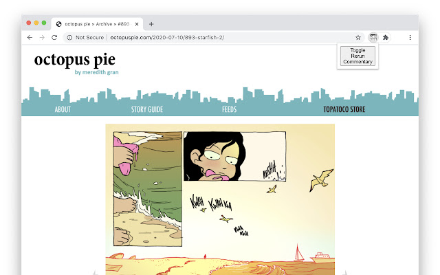 Octopus Pie Commentary  from Chrome web store to be run with OffiDocs Chromium online