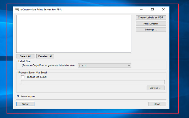 oCustomize.NET FBA FNSKU Printer Extension  from Chrome web store to be run with OffiDocs Chromium online