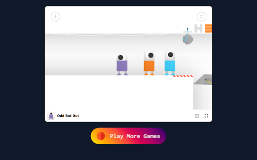 Odd Bot Out Game Guide the Robot Through 100 Unique Puzzles!  from Chrome web store to be run with OffiDocs Chromium online