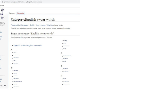 Offensive Language Filter  from Chrome web store to be run with OffiDocs Chromium online
