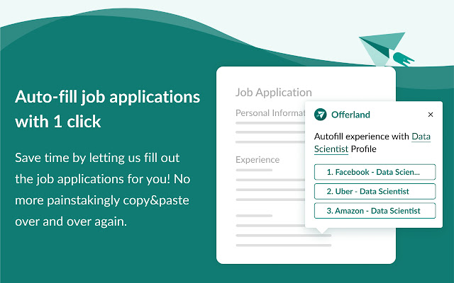 Offerland: Autofill and Track your jobs  from Chrome web store to be run with OffiDocs Chromium online
