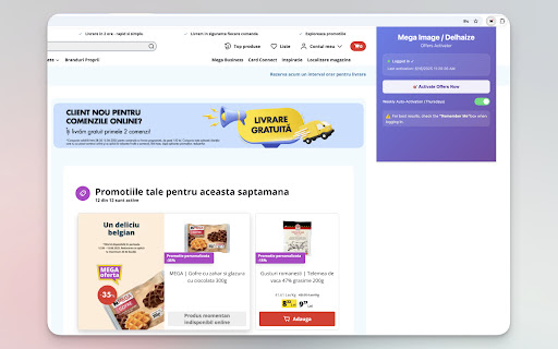 Offers Activator for Mega Image Delhaize from Chrome web store to be run with OffiDocs Chromium online Offers Activator for Mega Image Delhaize from Chrome web store to be run with OffiDocs Chromium online