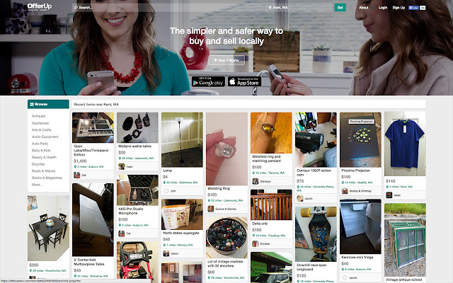 OfferUp  from Chrome web store to be run with OffiDocs Chromium online
