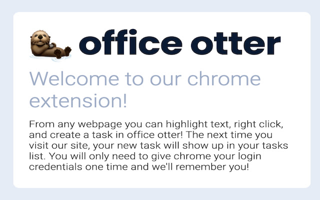 Office Otter Chrome Extension  from Chrome web store to be run with OffiDocs Chromium online