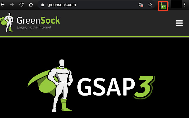 Official GSAP Sniffer  from Chrome web store to be run with OffiDocs Chromium online