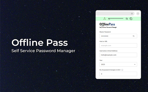 Offline Pass  from Chrome web store to be run with OffiDocs Chromium online