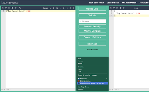 Offline Tabs  from Chrome web store to be run with OffiDocs Chromium online