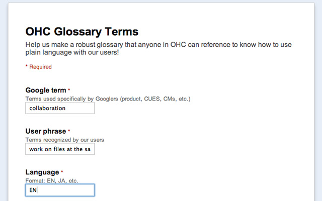 OHC Glossary finder  from Chrome web store to be run with OffiDocs Chromium online